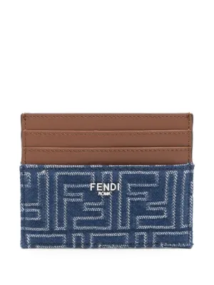 FENDI モノグラム カードケース | ブルー | FARFETCH JP