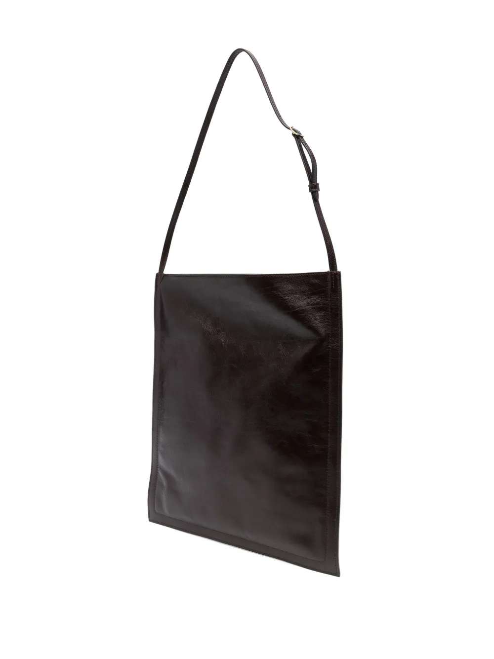 Bally Leren schoudertas Bruin