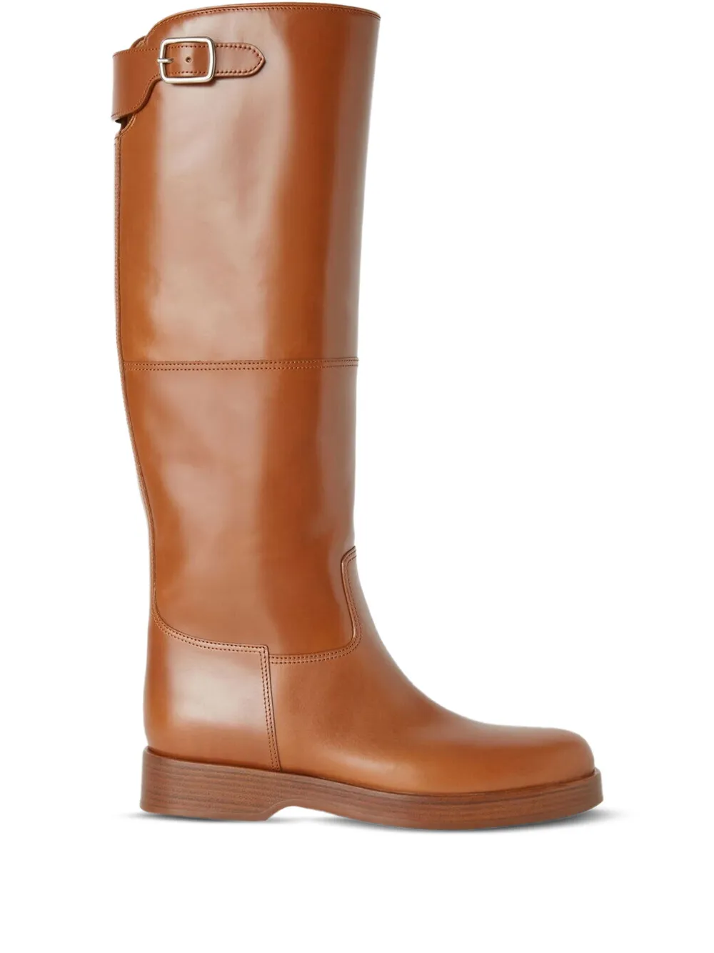 Loro Piana buckle-fastening calfskin boots Bruin