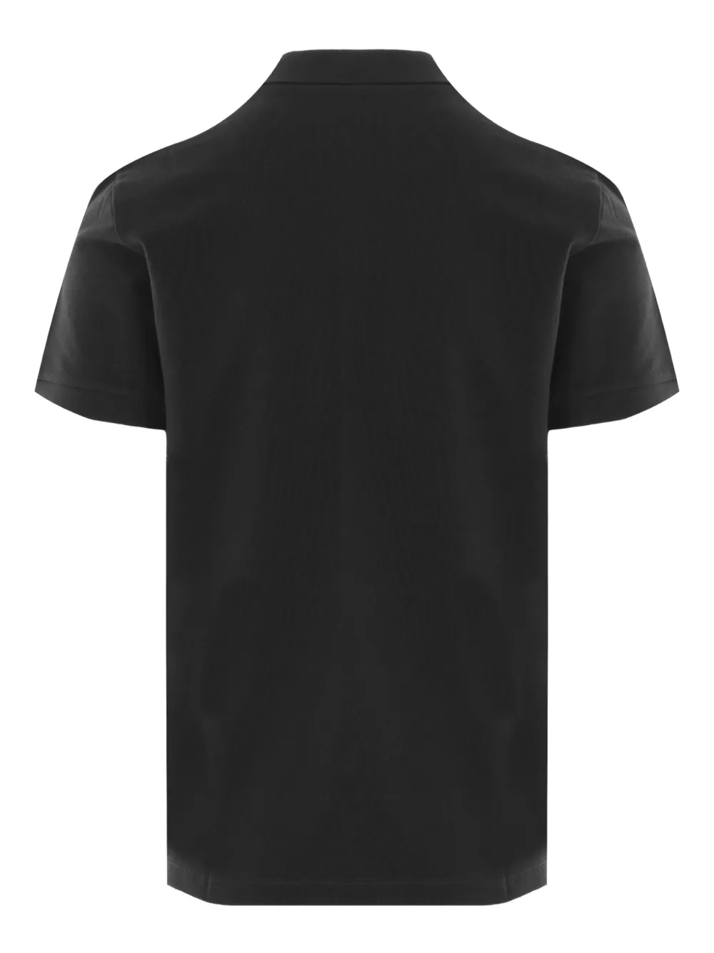 FENDI logo-embroidered polo shirt - Zwart