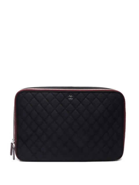 CHANEL Pre-Owned 2012-2013 quilted laptop case