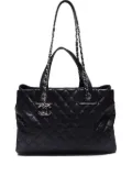 CHANEL Pre-Owned 2014-2015 quilted tote bag - Black