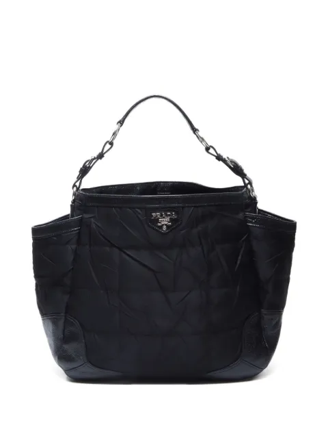 Prada Pre-Owned شنطة كتف مبطنة بأجزاء مخيوطة من عقد 2000-2020