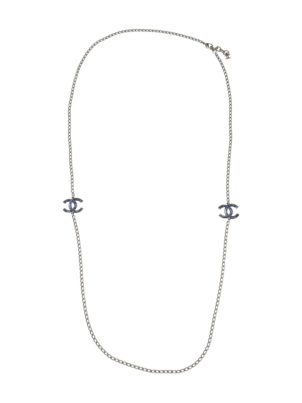CHANEL Pre-Owned 2015 ココマーク チェーン ネックレス - シルバートーン CHANEL Pre-Owned 2015 ココマーク チェーン ネックレス - シルバートーン