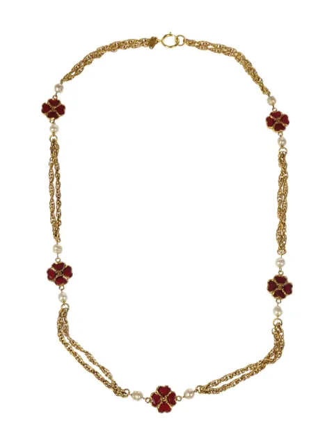 CHANEL Pre-Owned 1990-2000s Clover necklace 
