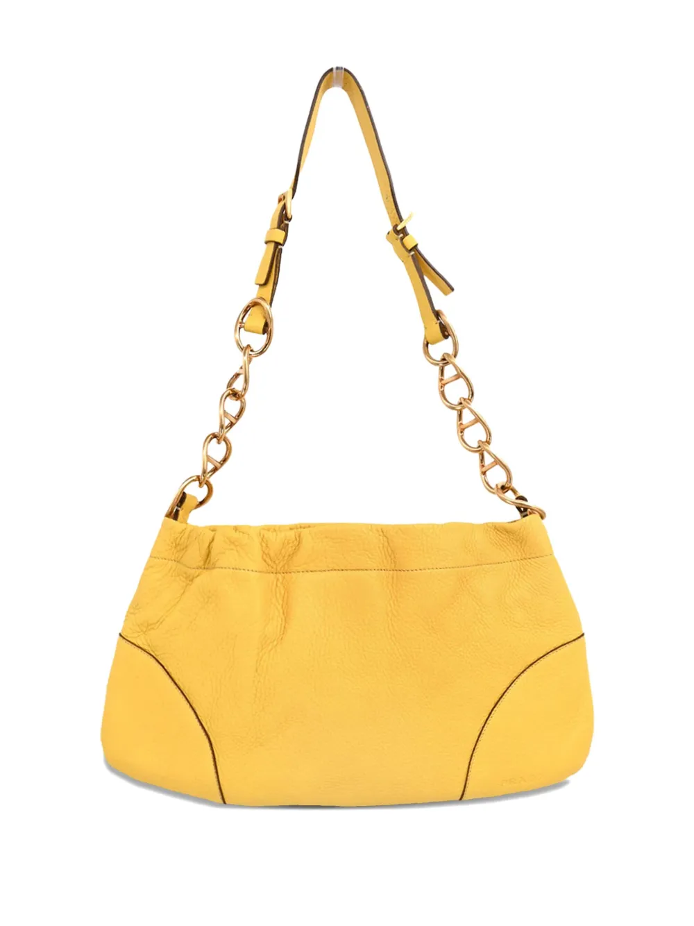 Prada Pre-Owned 1990-2000s Chain shoulder bag | Yellow | Image 1