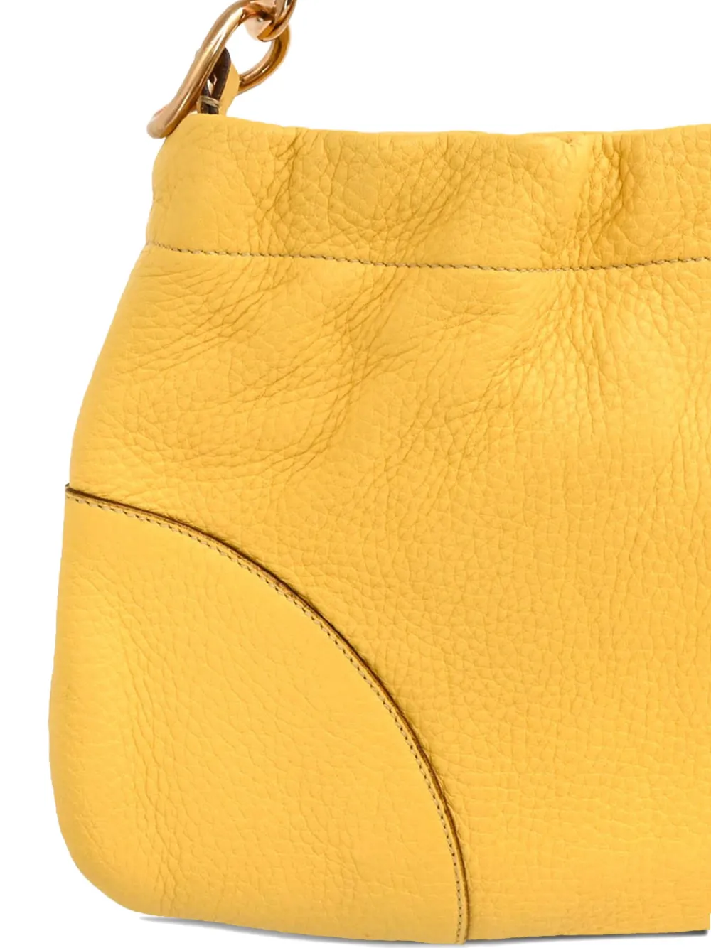 Pre-owned Prada 1990-2000s Chain Shoulder Bag In Yellow