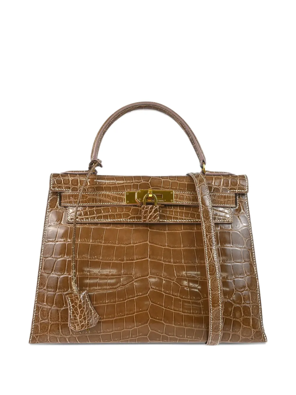 Hermès Pre-Owned 1991 ケリー 28 ハンドバッグ - ブラウン Hermès Pre-Owned 1991 ケリー 28 ハンドバッグ - ブラウン