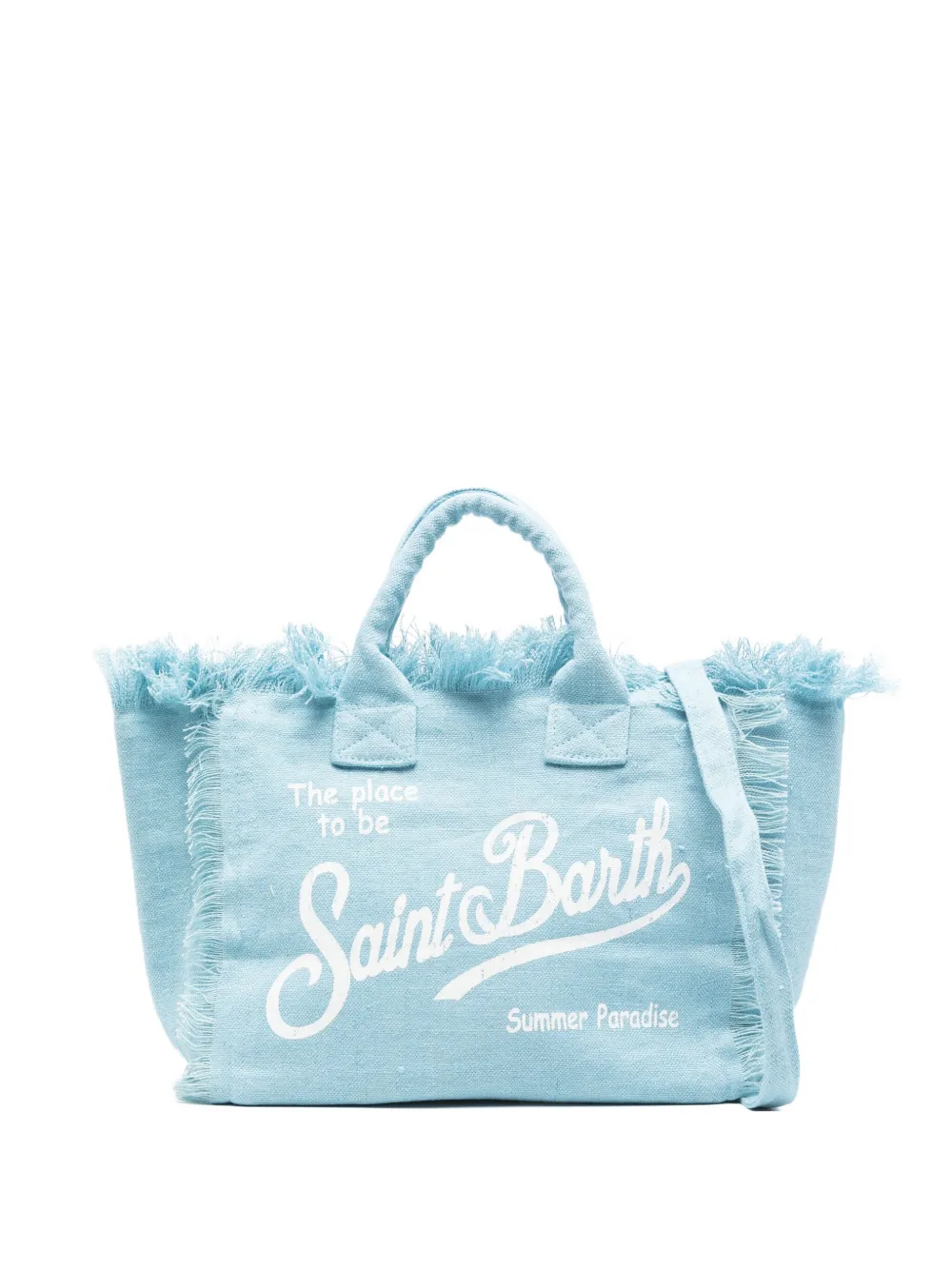 MC2 Saint Barth Colette fringed tote bag Blauw