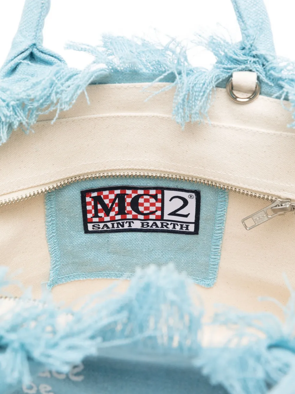 MC2 Saint Barth Colette fringed tote bag Blauw