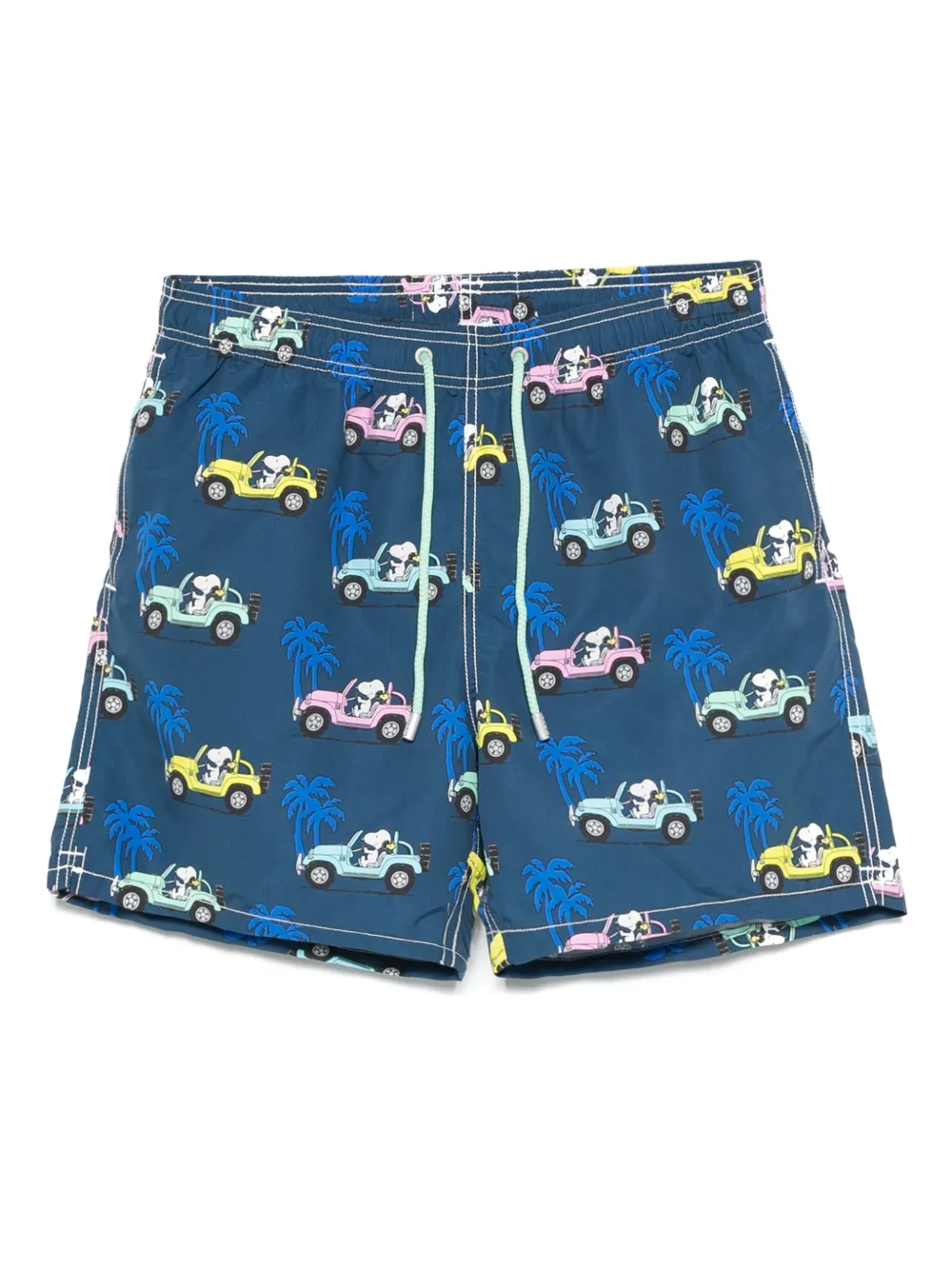 MC2 Saint Barth graphic-print swim shorts Blauw