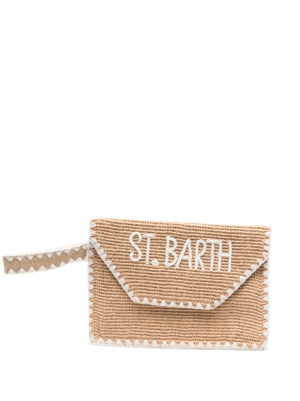 MC2 Saint Barth logo-embroidered clutch bag | neutro | Image 1