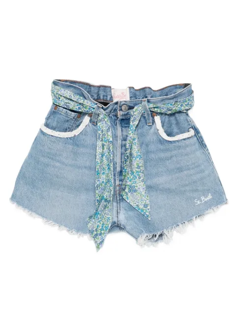 MC2 Saint Barth shorts con dobladillo deshilachado