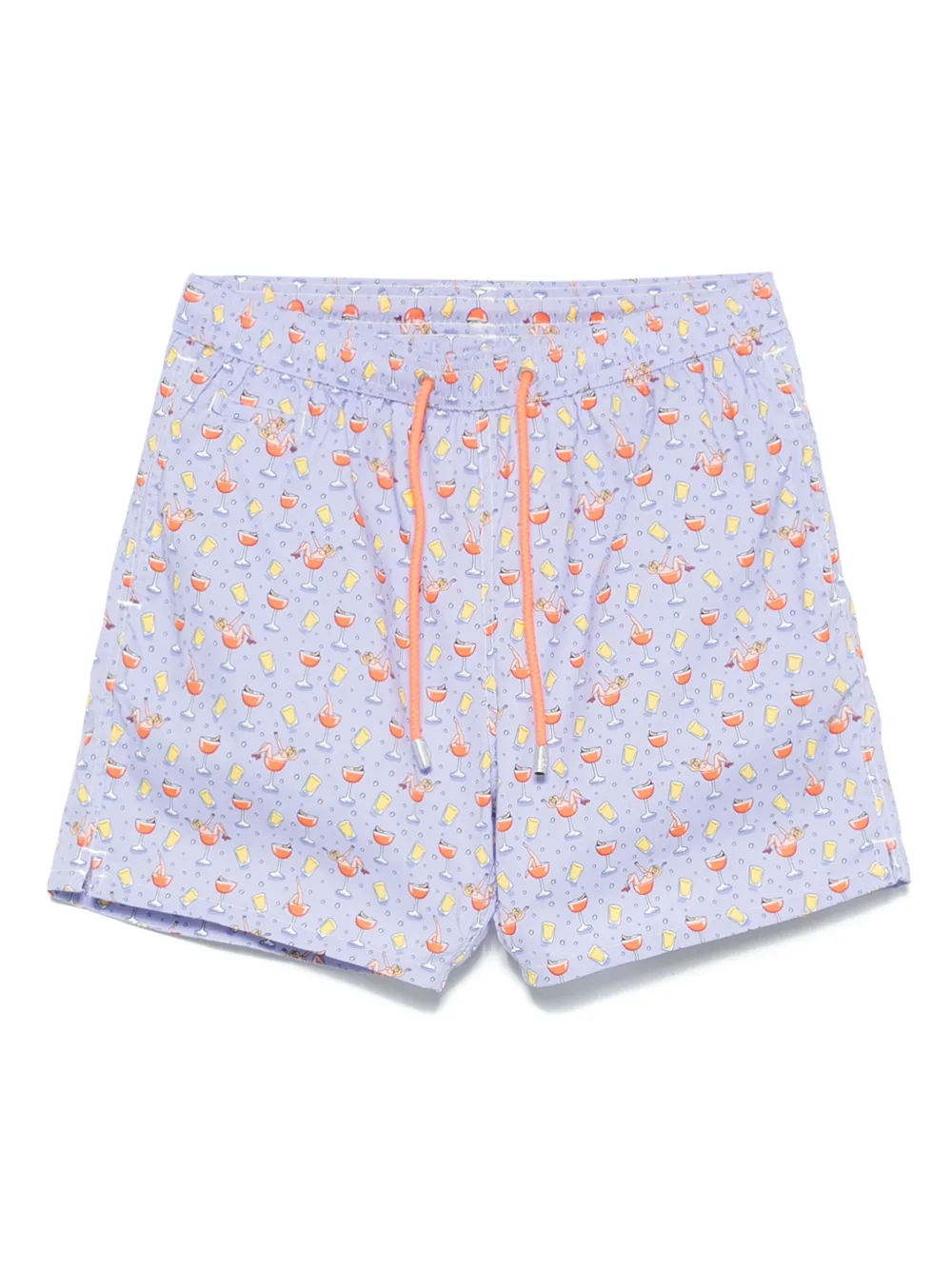MC2 Saint Barth graphic-print swim shorts Paars