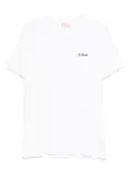 MC2 Saint Barth logo-embroidered T-shirt - White