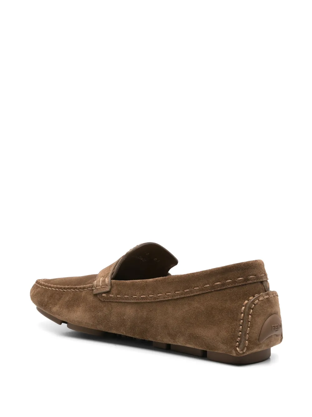 FENDI Driver FF loafers Brown