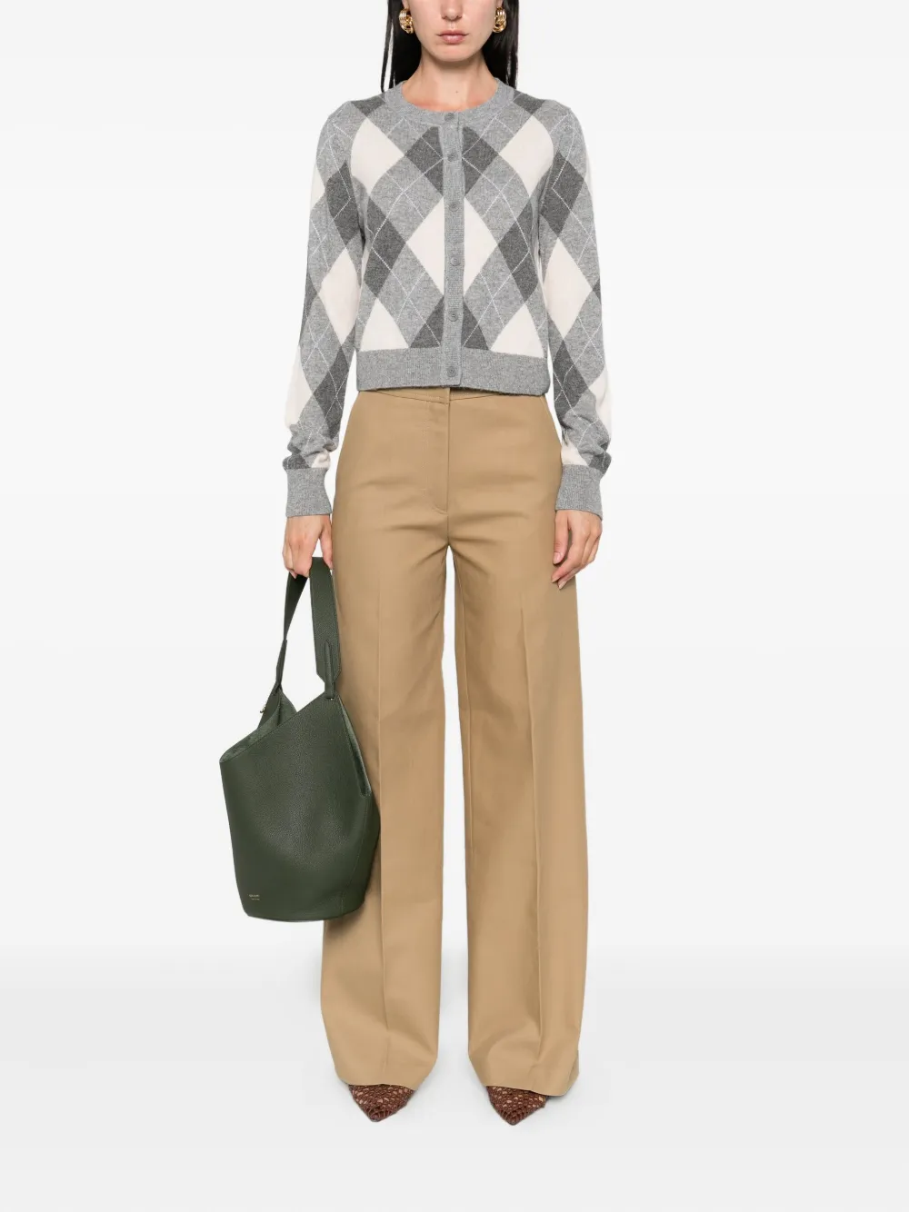 SANDRO argyle-pattern ribbed cardigan | Cardigans | Image 2