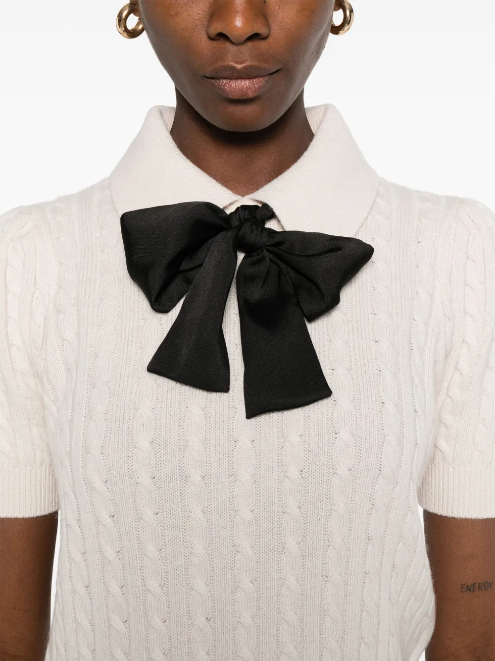 SANDRO Poloshirt van scheerwolblend Beige