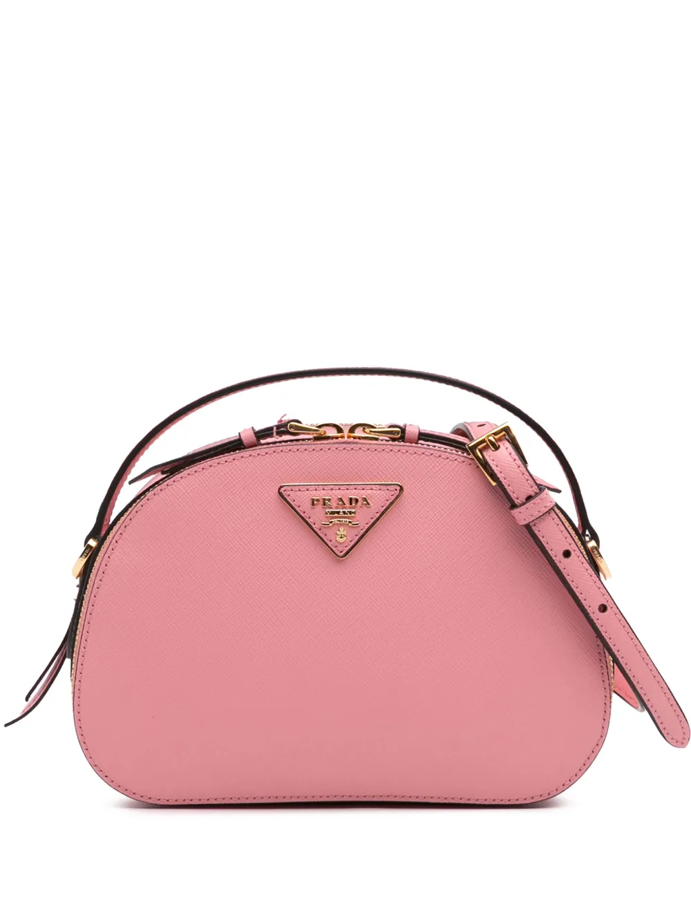 Pre-owned Prada 2000-2024 Saffiano Lux Odette Satchel