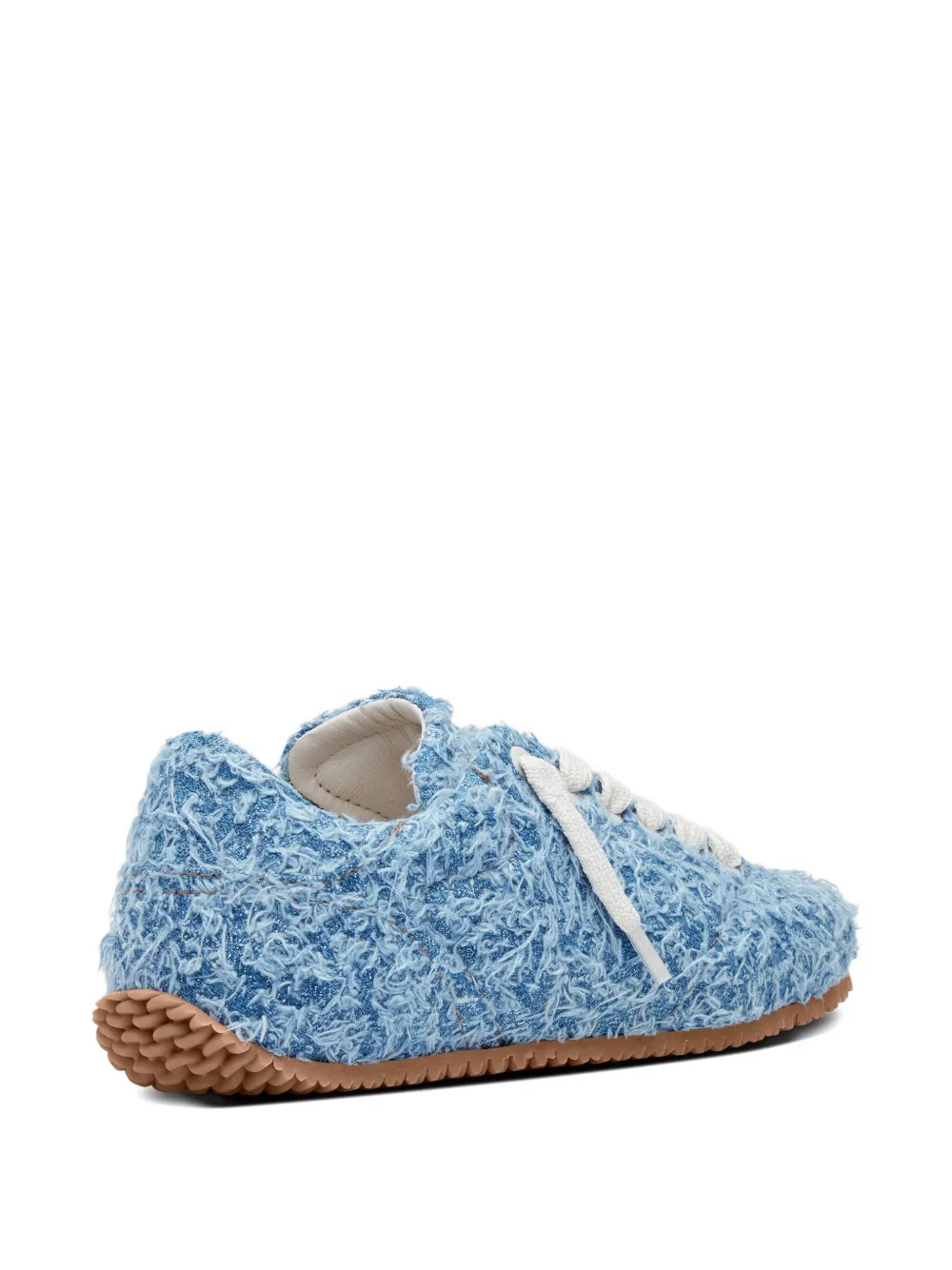 Axel Arigato Tact frayed-denim lace-up sneakers Blue