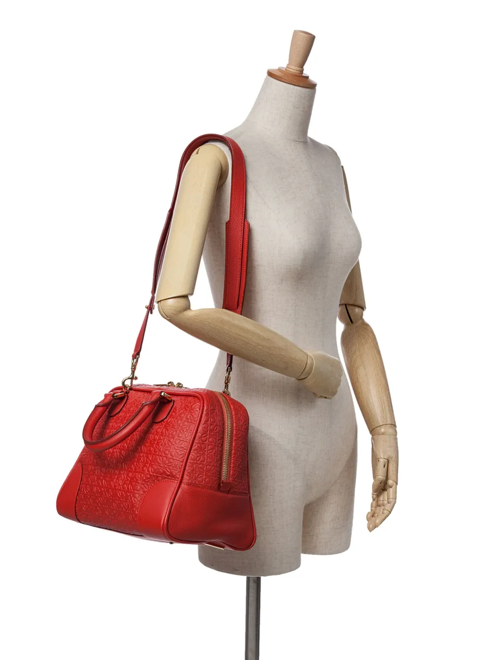 Loewe Pre-Owned 2010-2025 Anagram Embossed Leather Amazona 75 satchel | Pre-Owned | Image 2