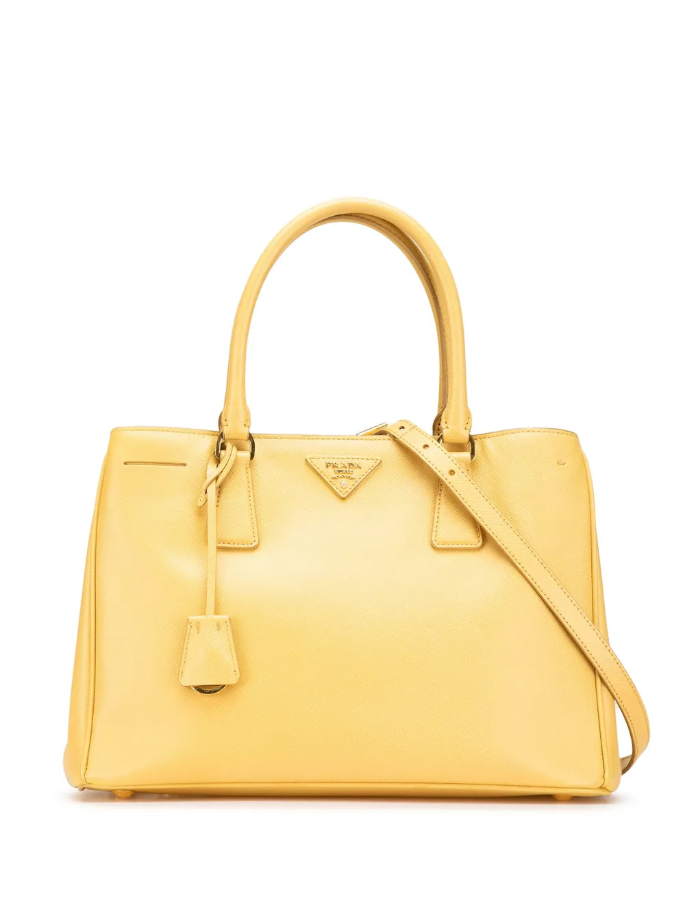 Prada Pre-Owned 2013-2025 Small Saffiano Lux Galleria satchel | Yellow | Image 1