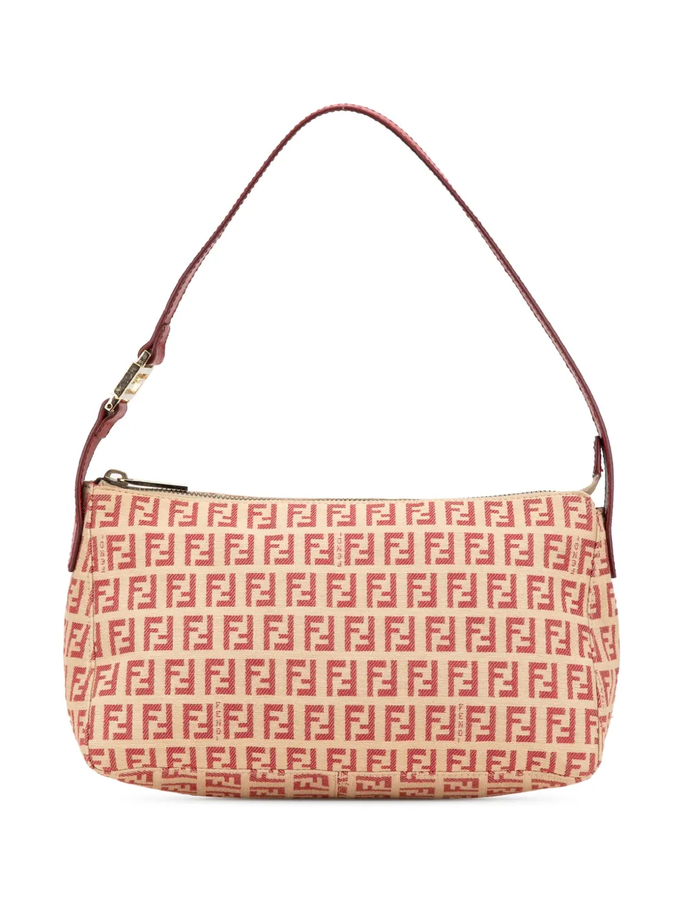 Fendi Pre-Owned sac porté épaule Pochette en toile à motif Zucchino (2000-2010) | marron | Image 1