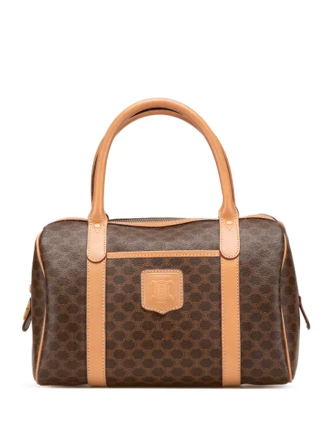 Céline Pre-Owned 2012 Macadam Coated Canvas boston bag