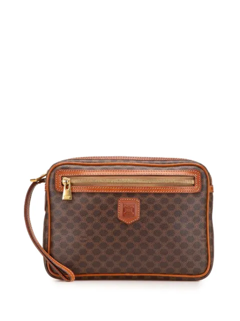Céline Pre-Owned 1995 Macadam Coated Canvas clutch bag