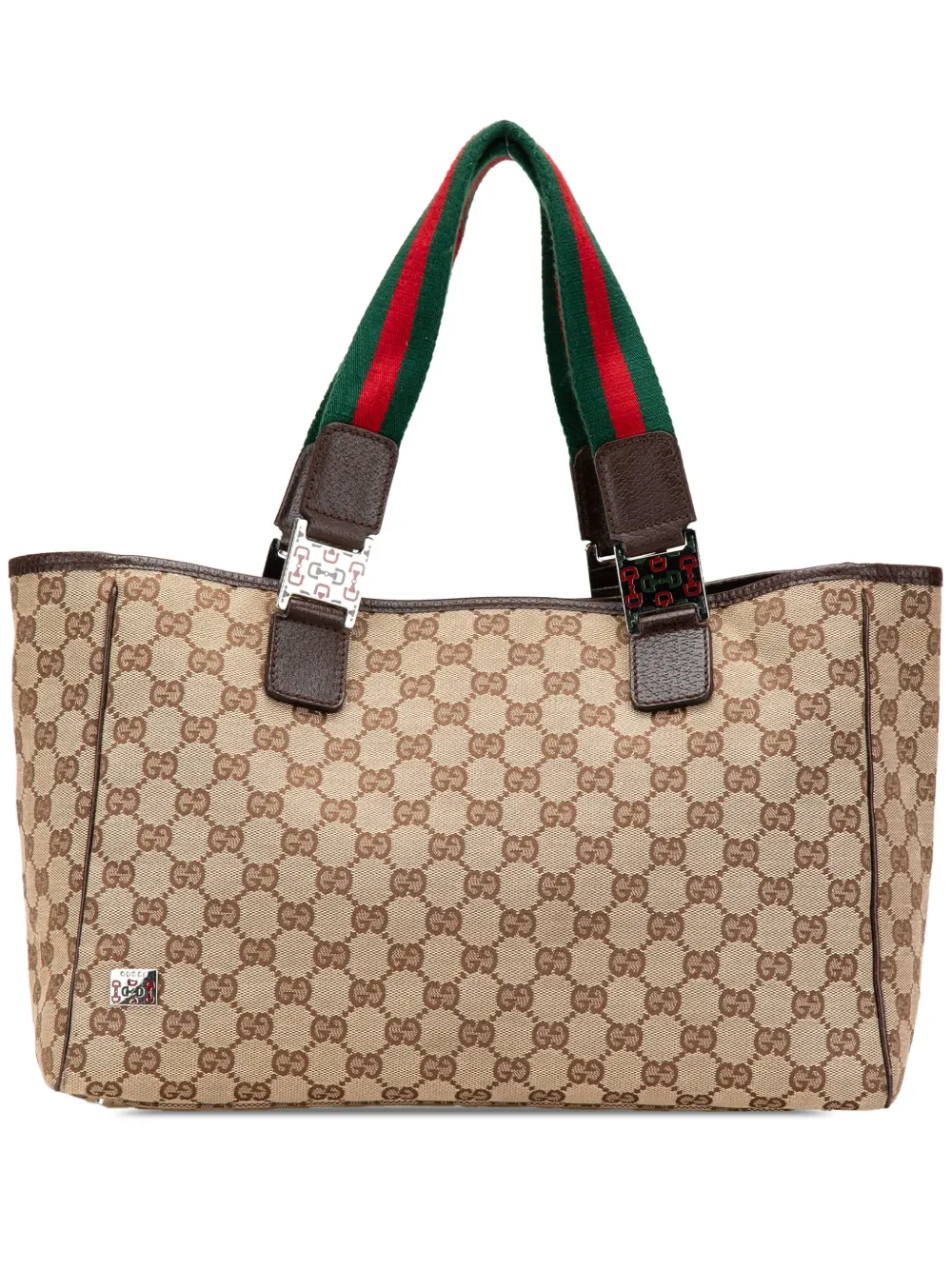 Gucci Pre-Owned 2000-2015 GG Canvas Web Pop tote bag | Brown | Image 1