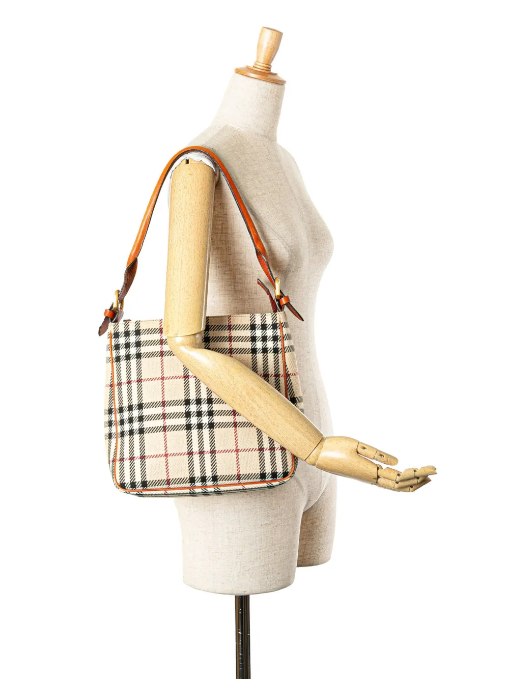 Burberry Pre-Owned 2000-2017 House Check Tweed shoulder bag | Pre-Owned | Image 2