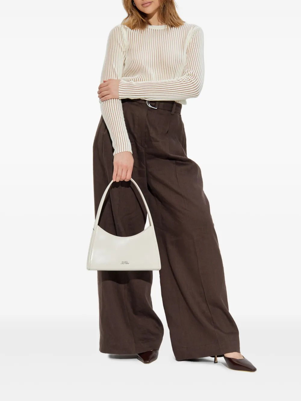 Helmut Lang ribbad långärmad topp | Linnen | Image 2
