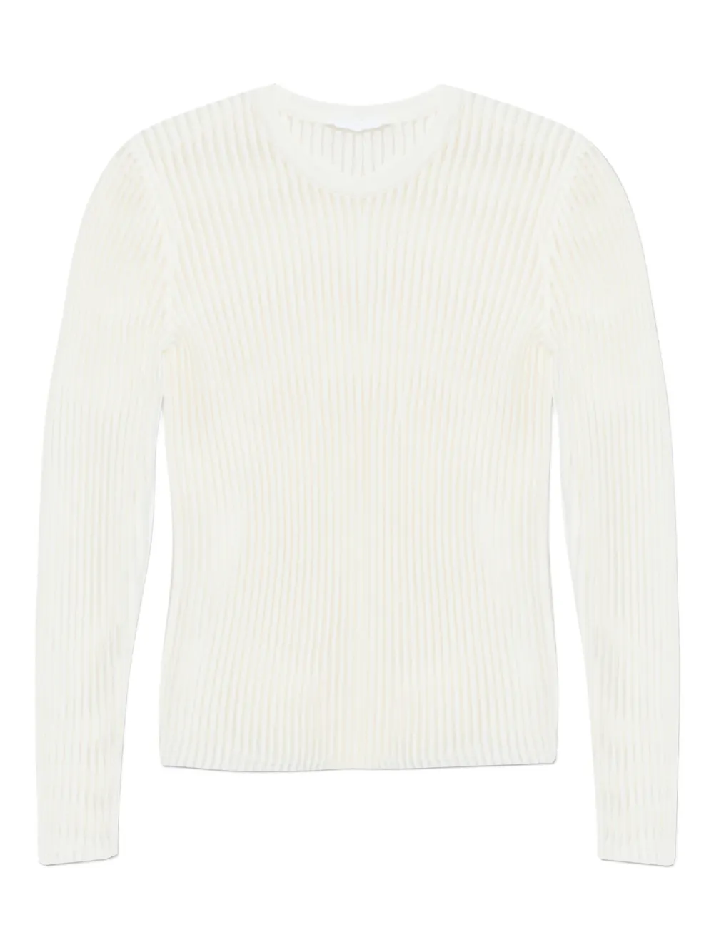Helmut Lang ribbad långärmad topp | neutral | Image 1