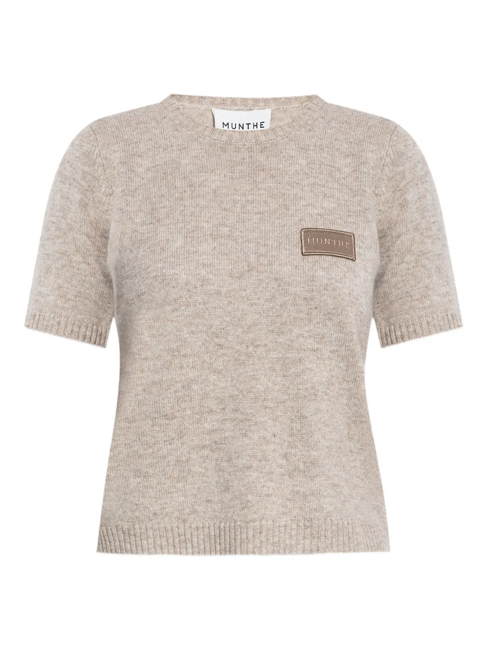 wool-cashmere blend knitted top