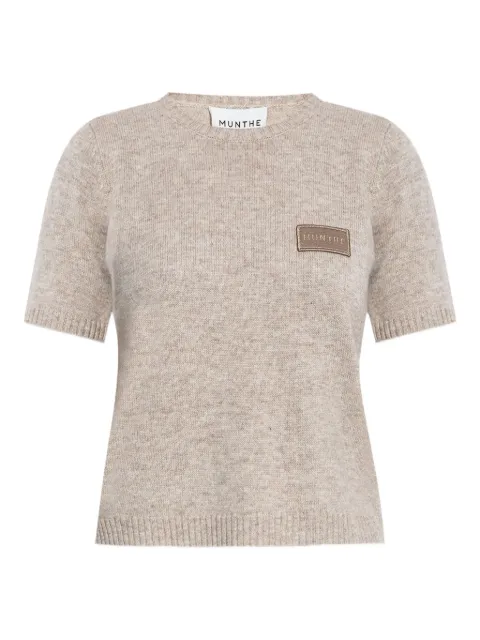 MUNTHE wool-cashmere blend knitted top