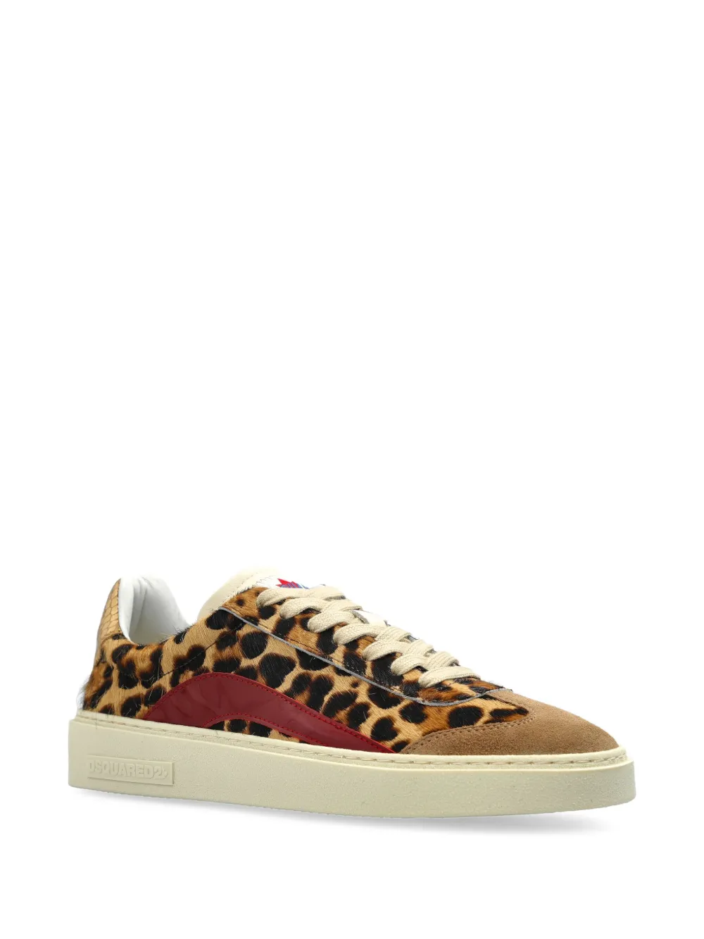 DSQUARED2 leopard-print leather sneakers | Low-Tops | Image 2