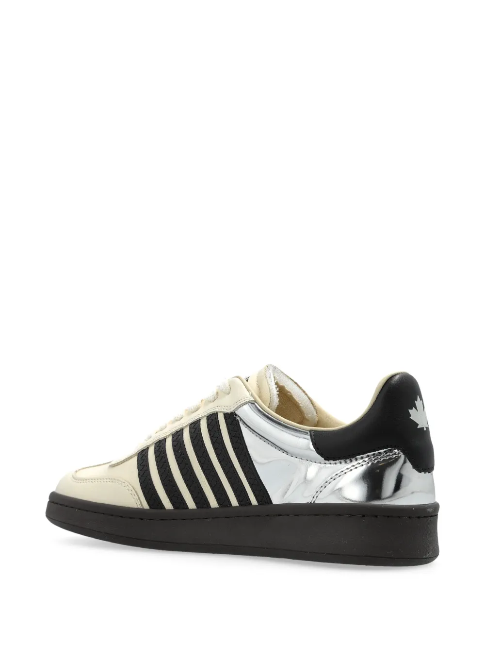 DSQUARED2 panelled leather sneakers Neutrals