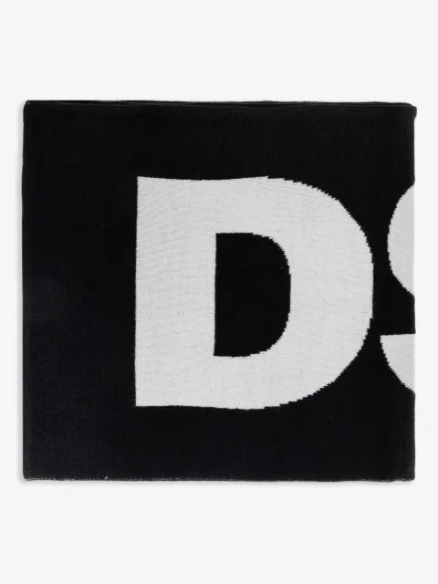 DSQUARED2 bufanda tejida con detalles del logo