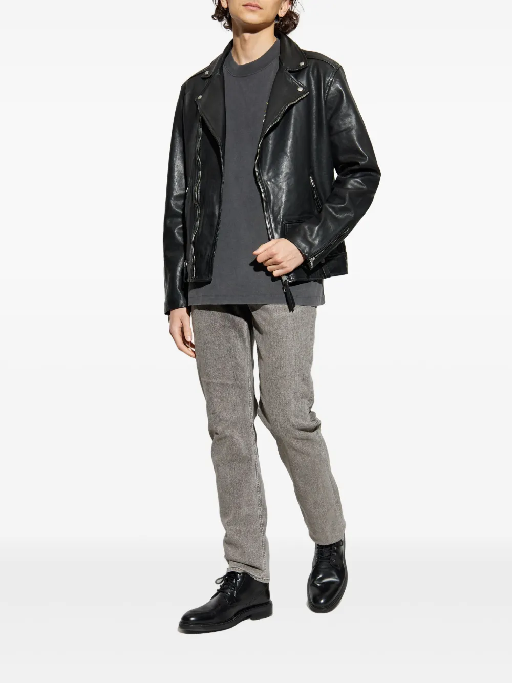 AllSaints Oversized T-shirt met print - Zwart