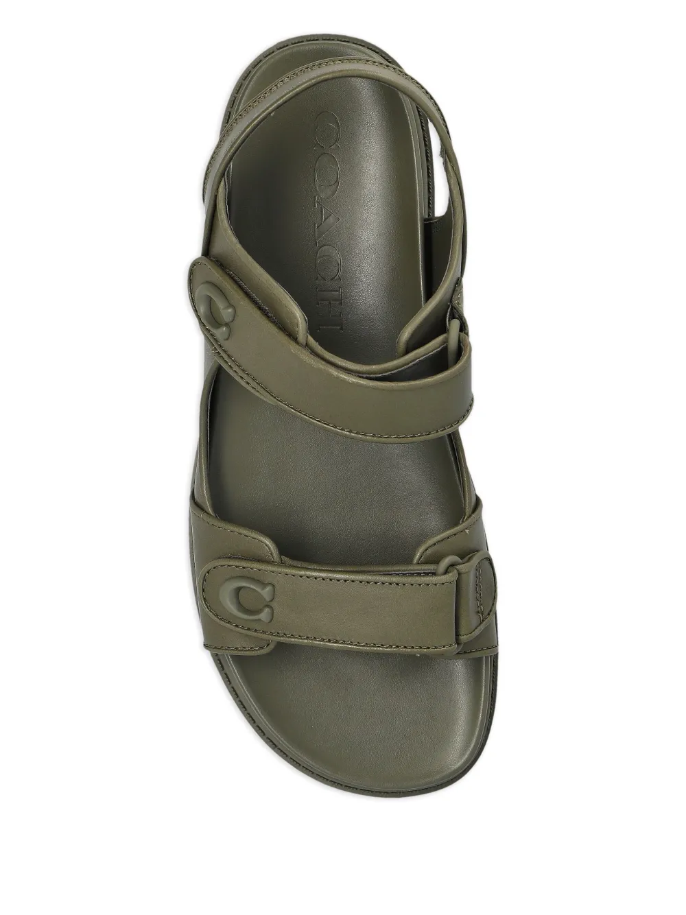 Coach touch-strap sandals Green
