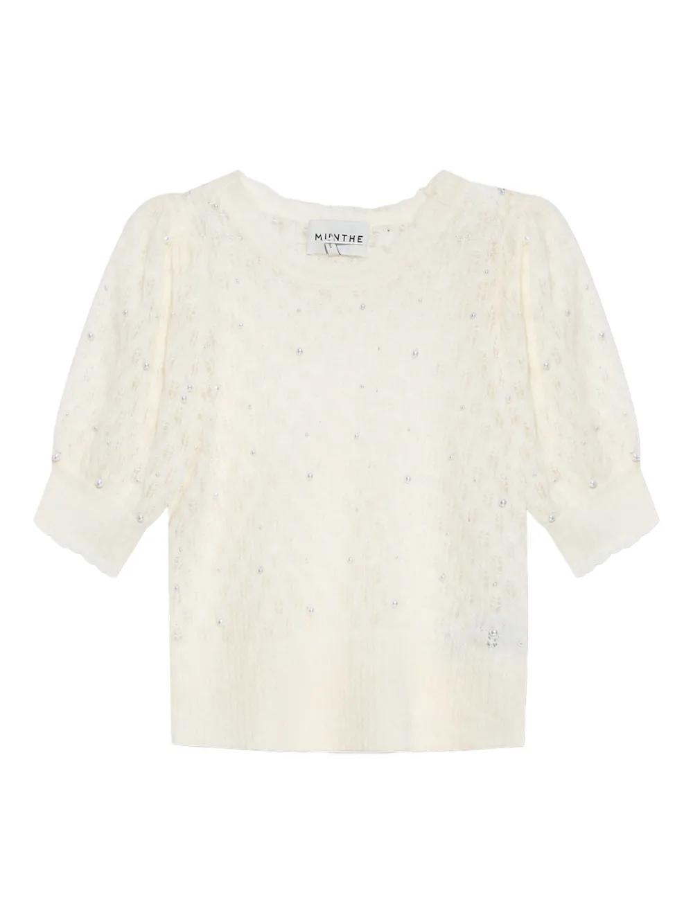 wool-blend knitted top