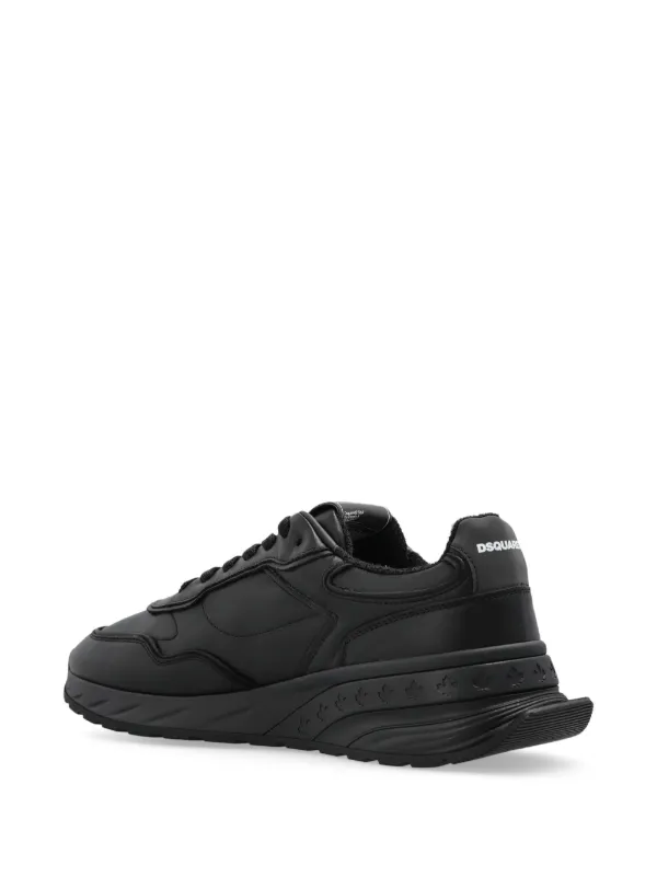 DSQUARED2 Sprinter Leather Sneakers | Black | FARFETCH