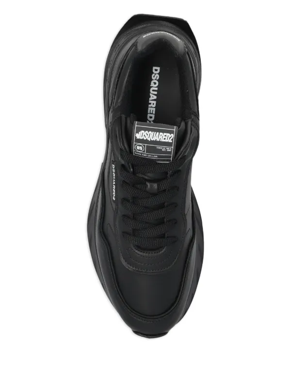 DSQUARED2 Sprinter Leather Sneakers | Black | FARFETCH