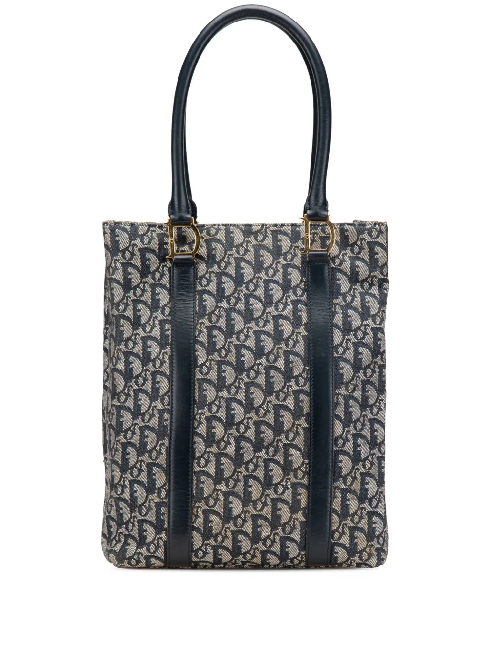 Christian Dior Pre-Owned 2002 ディオリッシモ トロッター キャンバス ハンドバッグ - ブルー Christian Dior Pre-Owned 2002 ディオリッシモ トロッター キャンバス ハンドバッグ - ブルー