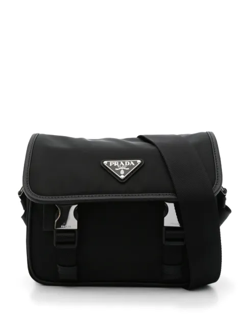 Prada logo-triangle shoulder bag