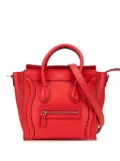 Céline Pre-Owned 2012 Nano Leather Luggage Tote satchel - Red