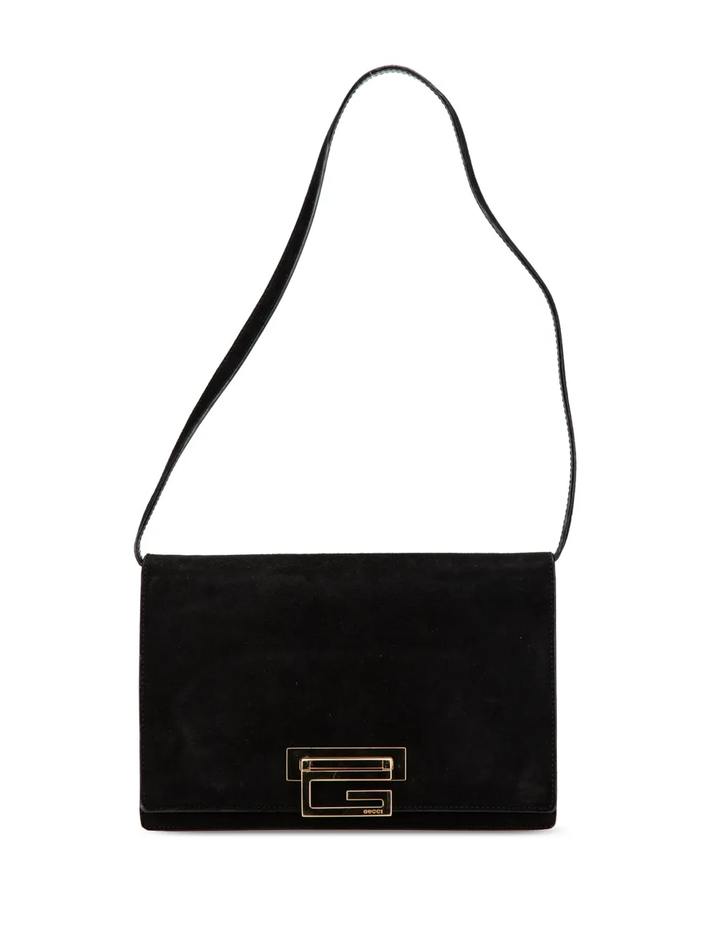 Gucci Pre-Owned sac porté épaule en daim 20 e siècle | noir | Image 1