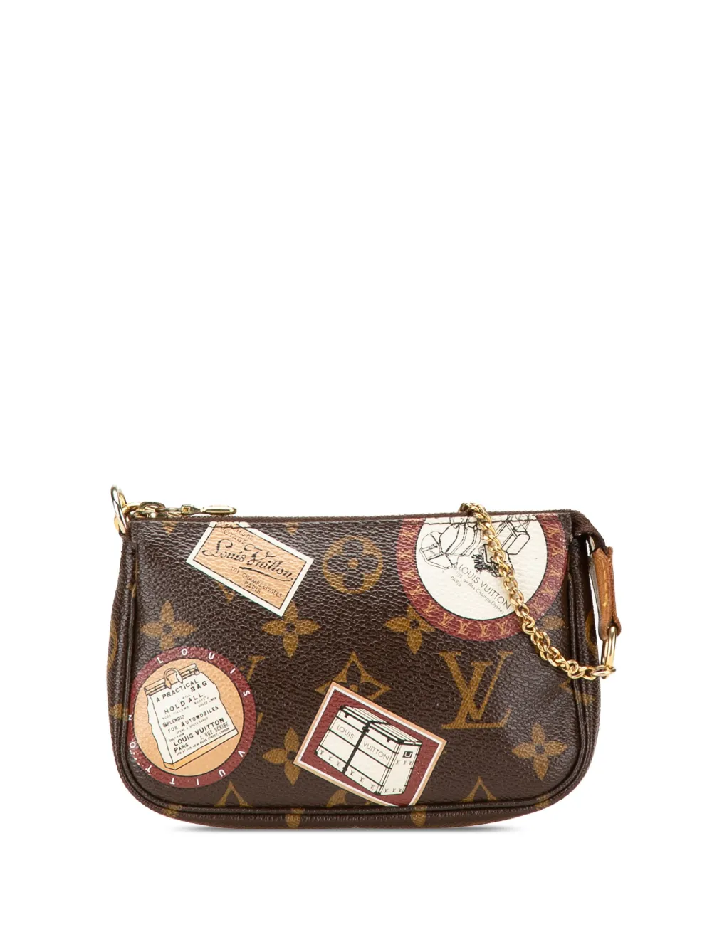 Louis Vuitton Pre-Owned 2008 Monogram Patch Mini Pochette Accessoires handbag | Brown | Image 1