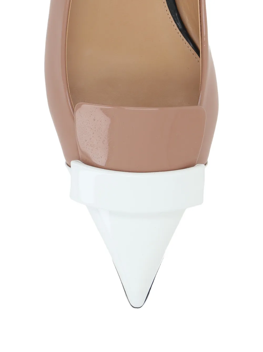 Sergio Rossi two-tone ballet flats Neutrals
