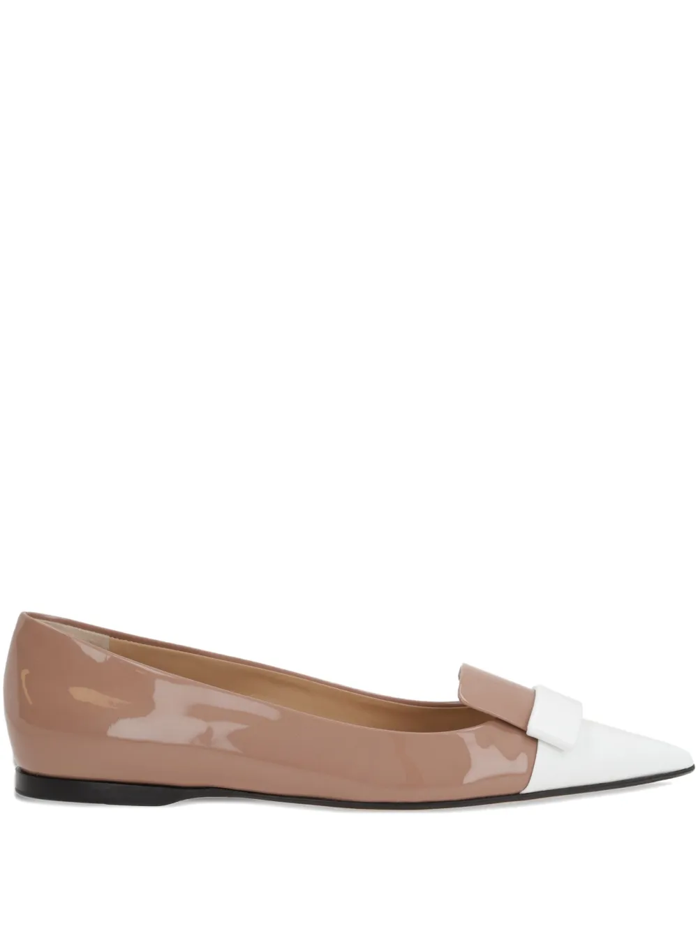 Sergio Rossi two-tone ballet flats - Toni neutri